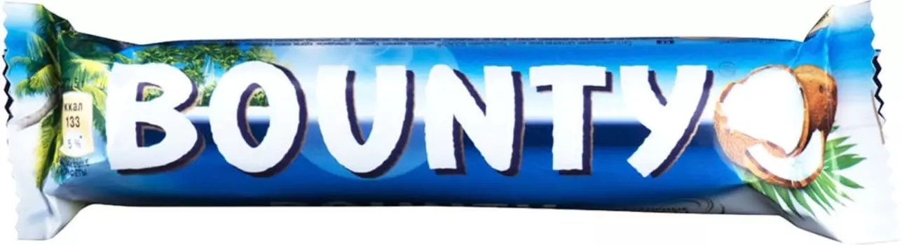Шоколадный батончик Bounty 2шт*27.5г. Доставим до двери!