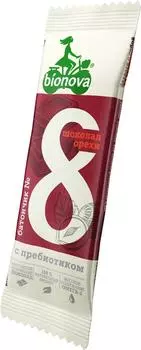 Батончик фруктово-ореховый Bionova с шоколадом и орехами 35г