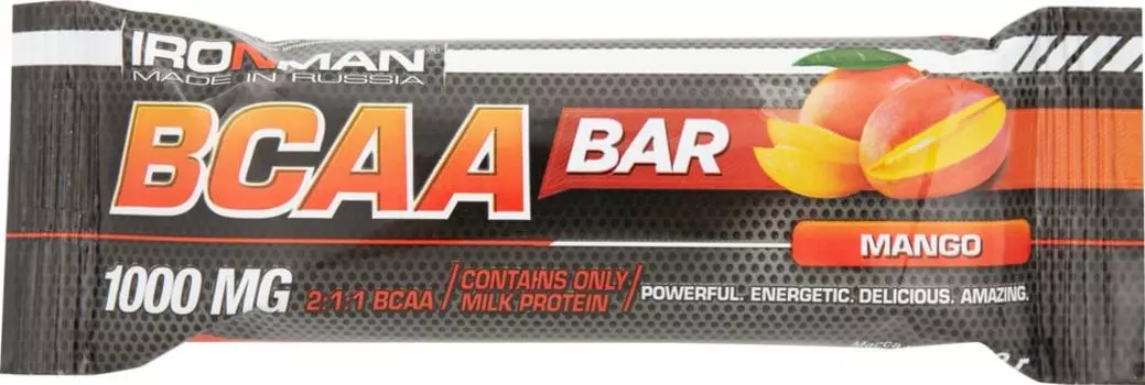 Батончик IronMan BCAA Bar Манго 50г