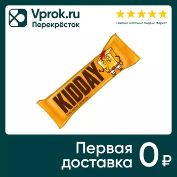 Батончик Kidday с начинкой со вкусом Карамель 40г