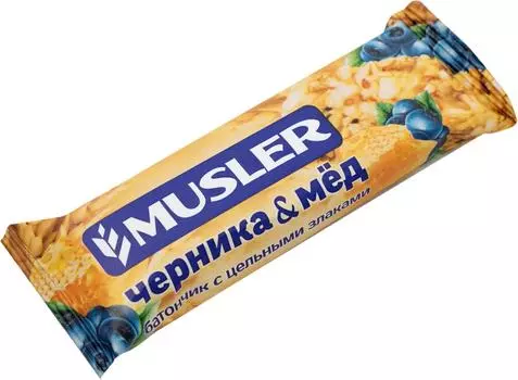 Батончик мюсли Musler Черника и Мед 30г