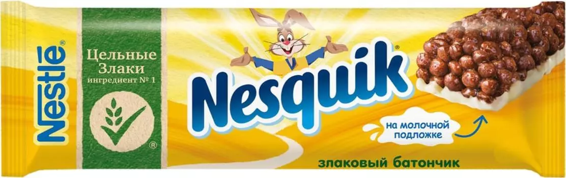 Батончик Nesquik с цельными злаками шоколадный 25г