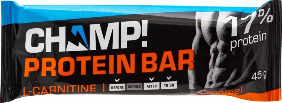 Батончик протеиновый Champ Карамельный 45гс доставкой!