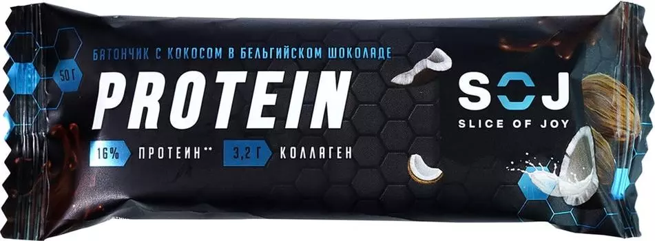 Батончик протеиновый Soj Protein Кокос 50г