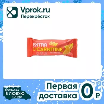 Батончик ProteinRex протеиновый Extra L-Carnitine Апельсин 40г