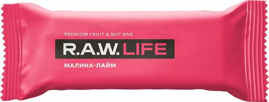 Батончик R.A.W. LIFE Малина-Лайм 47г