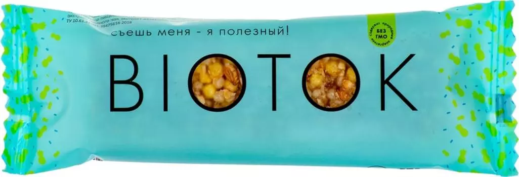 Батончик злаковый Biotok Тропический шейк 30г