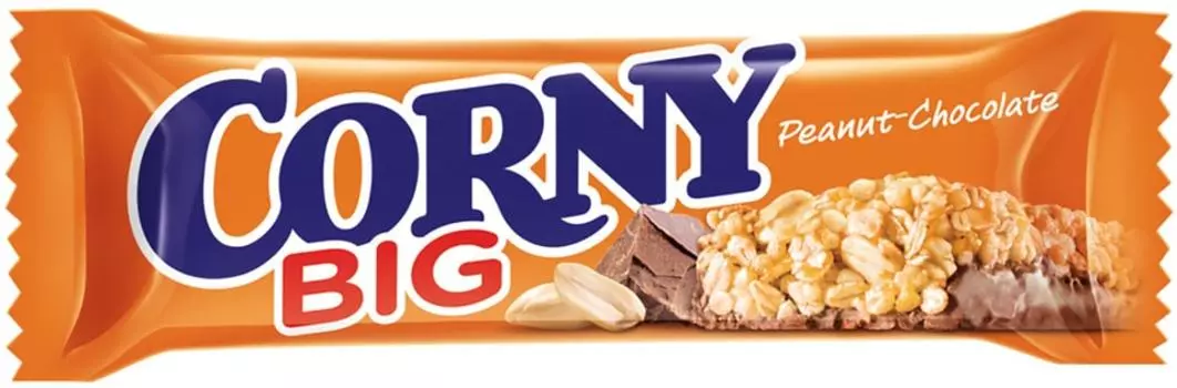Батончик злаковый Corny Big с арахисом и молочным шоколадом 50г