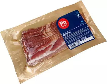 Бекон Пит-Продукт сырокопченый нарезка 150г