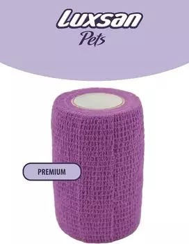 Бинт для животных Luxsan самофиксирующийся с горькой пропиткой 7.5х450см