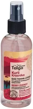 Био тоник-спрей для волос Natura Siberica Doctor Taigaна дикой курильской краснике для ослабленных и поврежденных волос
