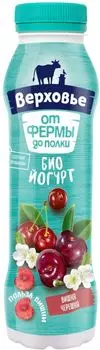 Биойогурт питьевой Верховье Вишня-черешня 2% 290г