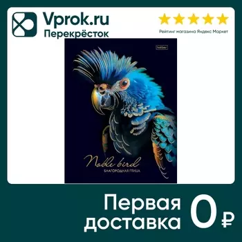 Бизнес-блокнот Hatber Благородная птица в клеточку 80л А5