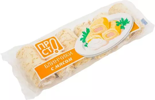 Блинчики ПРОСТО с мясом 420г - Vprok.ru Перекрёсток