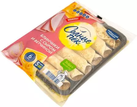 Блинчики Солнцепек с ветчиной и сыром 360г