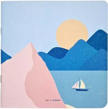 Блокнот Be Smart Golden sun Парусник 17*17см 40л