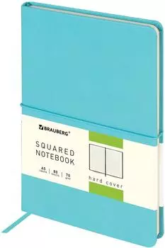 Блокнот Brauberg Metropolis X с резинкой клетка А5 80л