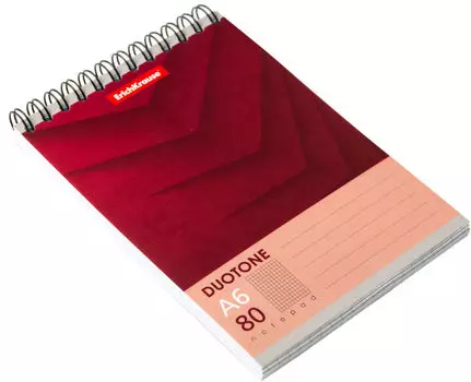 Блокнот Erich Krause на спирали А6 80л в ассортименте