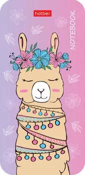Блокнот Hatber I love Lama А6 линейка 48л в ассортименте