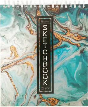 Блокнот Мрамор А5 клетка 60л