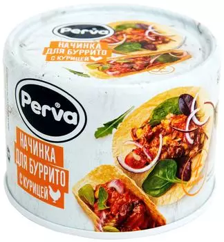 Блюдо Perva начинка для буррито с курицей 180г
