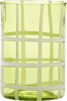 Бокал Zafferano Twiddle Verde Mela Bianco для воды 350мл