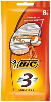 Бритва Bic 3 Sensitive одноразовая 8шт