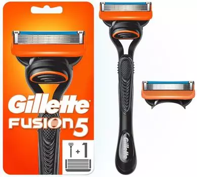 Бритва Gillette Fusion с 2 сменными кассетами