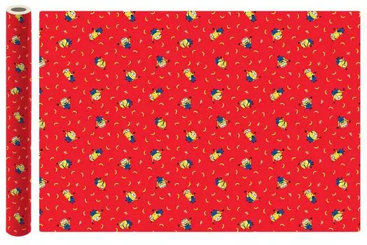 Бумага упаковочная Minions красная 70*100см 2шт