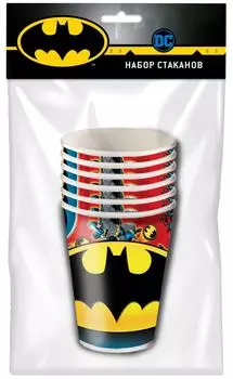 Бумажные стаканы Batman 250мл 6шт