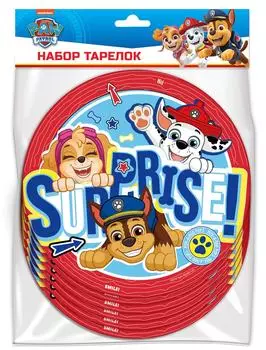 Бумажные тарелки Щенячий патруль 6шт