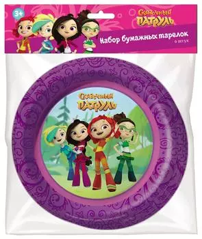 Бумажные тарелки Сказочный патруль 6шт