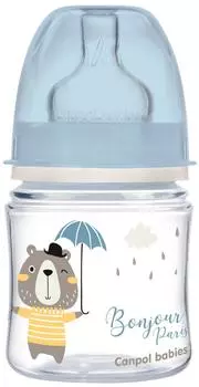 Бутылочка для кормления Canpol babies Bonjour Paris c широким горлом 0+ 120мл