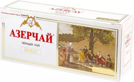 Чай Азерчай Букет черный 25*2г - Vprok.ru Перекрёсток
