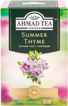 Чай черный Ahmad Tea Summer Thyme 100г. Закажите онлайн!