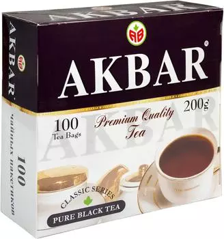 Чай черный Akbar Классическая серия 100*2гс доставкой!