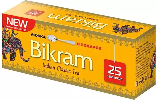 Чай черный Bikram 25*2г