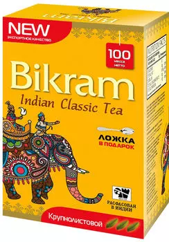 Чай черный Bikram крупнолистовой 100г