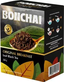 Чай черный Bonchai Original Breakfast 200гс доставкой!