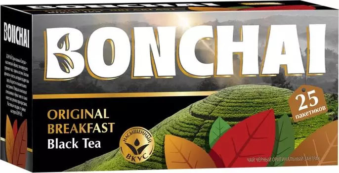 Чай черный Bonchai Original Breakfast 25*2гс доставкой!