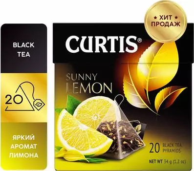 Чай черный Curtis Sunny Lemon 20*1.7г. Закажите онлайн!