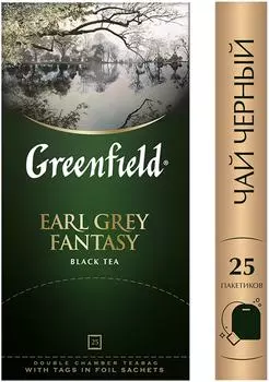 Чай черный Greenfield Earl Grey Fantasy 25*2г