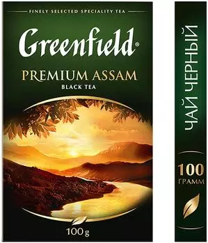 Чай черный Greenfield Premium Assam 100гс доставкой!