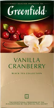 Чай черный Greenfield Vanilla Cranberry 25*1.5г