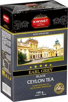 Чай черный Kwinst Цейлонский Эрл Грей 100г