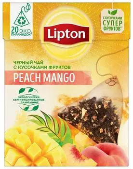 Чай черный Lipton Peach Mango 20*1.8г