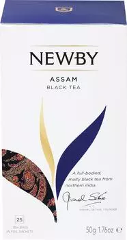 Чай черный Newby Assam 25*2г - Vprok.ru Перекрёсток