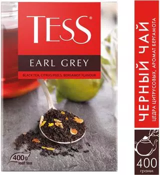 Чай черный Tess Earl Grey 400г - Vprok.ru Перекрёсток