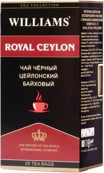 Чай черный Williams Royal Ceylon 25*2г. Закажите онлайн!