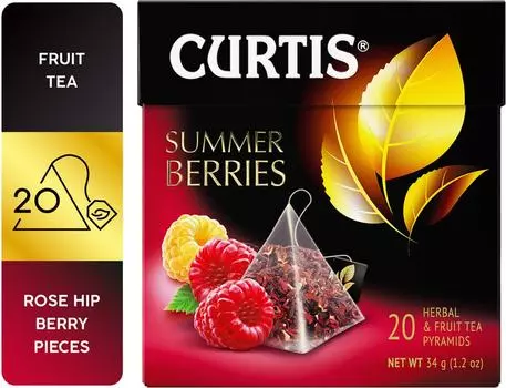 Чай фруктовый Curtis Summer Berries 20*1.7гс доставкой!